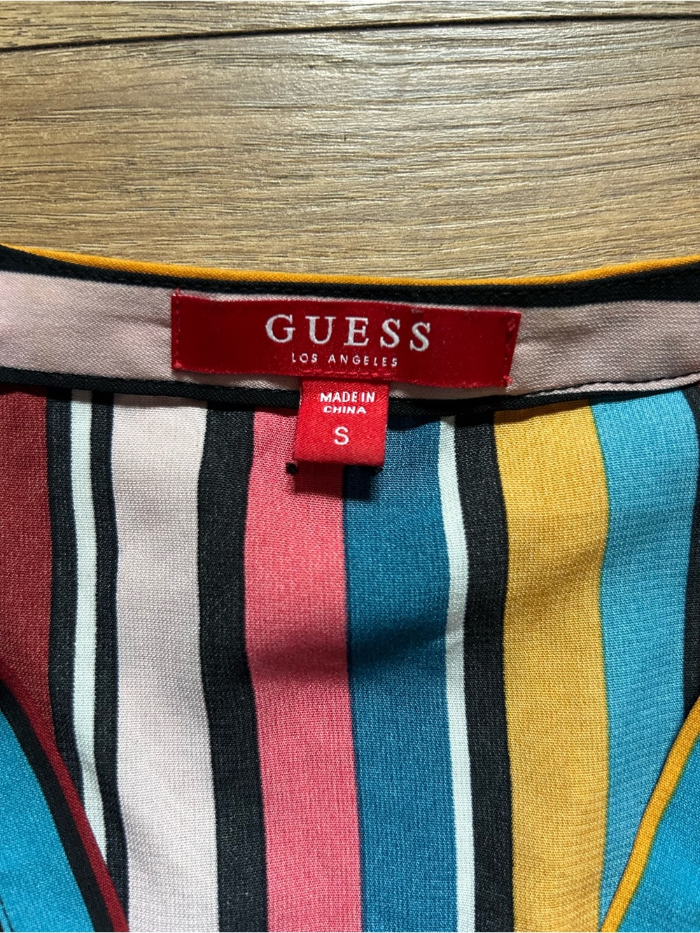 Guess Multicolor Striped Long Sleeve Top - Picture 2 of 9